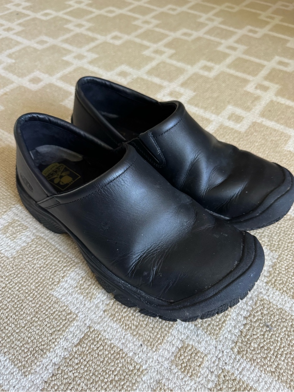 KEEN Canteen Leather Slip-On Clogs Black Comfort Work Shoes Men’s 9.5 - Picture 7 of 13